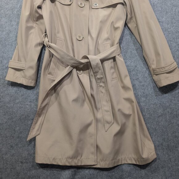 Novelti Adorable Junior Button down Trench Coat Beige Size 5/6 - Picture 2 of 11